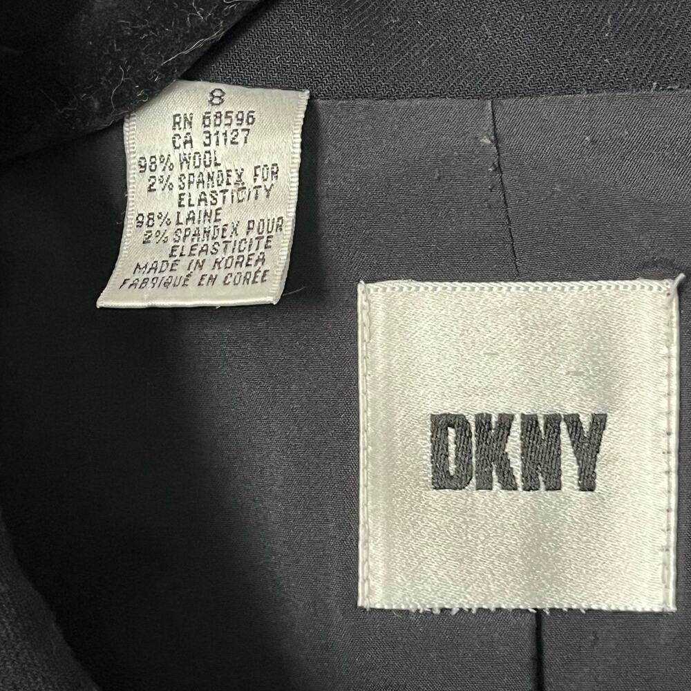 Dkny Hidden Placket Button Jacket - Size 8 - image 3
